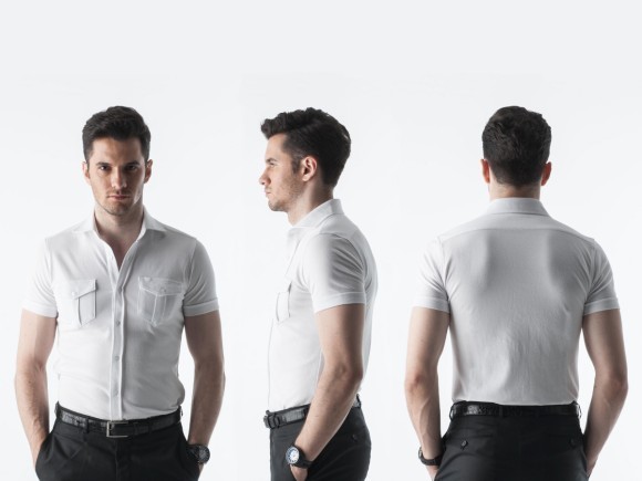 decollouomo半袖シャツ