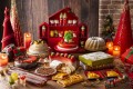 艶やかな深紅と国際色豊かなクリスマスを楽しむスイーツビュッフェ「Santa’s Christmas Tea Party」