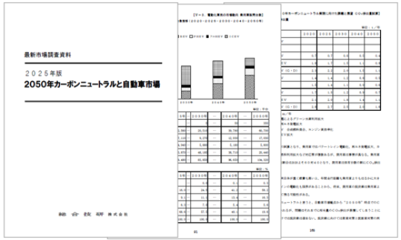 2025年版　2050年カーボンニュートラルと自動車市場