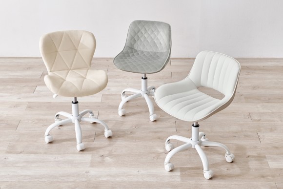 [幅55] 淡色デスクチェア Melle