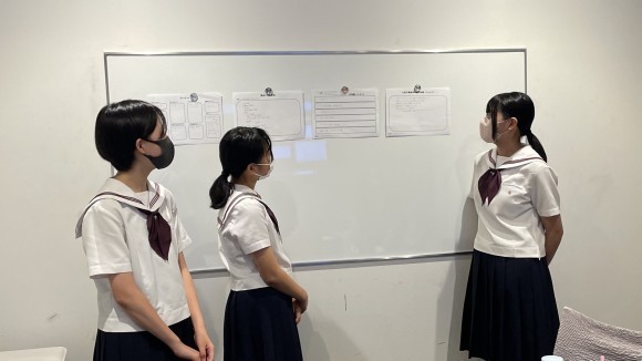 九段中等教育学校の生徒がブランディングのプロセスを体験