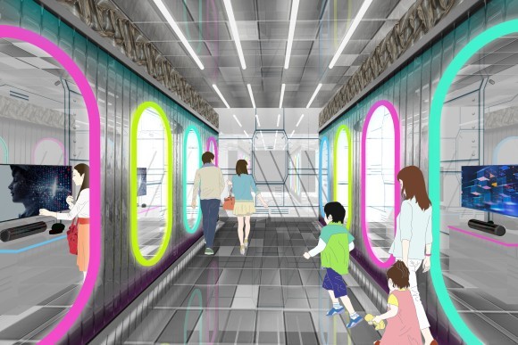 未来ゾーンのイメージパース