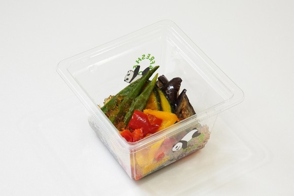 夏野菜の揚げ浸し風～つゆジュレ仕立て～