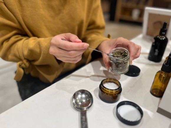 ソルトスクラブづくりワークショップの様子