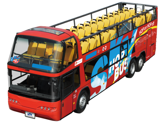 オープントップバスでの運行につき、暑さ・寒さ対策をお願いします