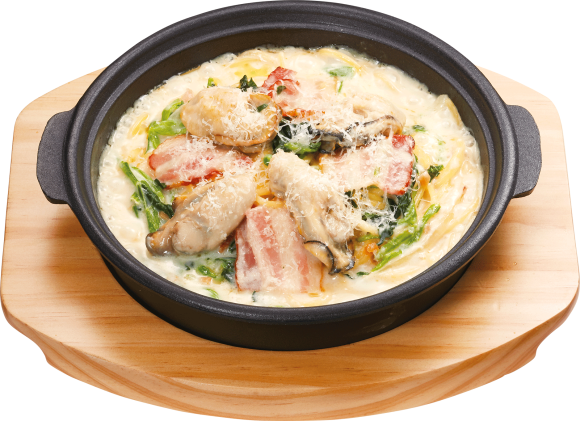 ジョリーパスタ_“鉄板パスタ” 播磨灘産牡蠣のクリームソース