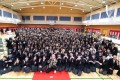 猪苗代中学校で、手越祐也さんと４回目となるサプライズ卒業式