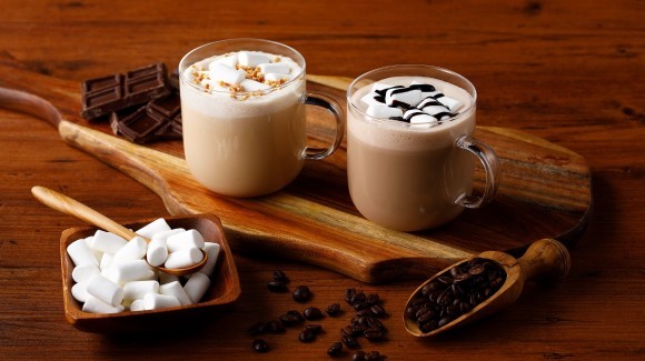 【ローソン】MACHI café＋『マシュマロカフェモカ』 『マシュマロホワイトモカ』