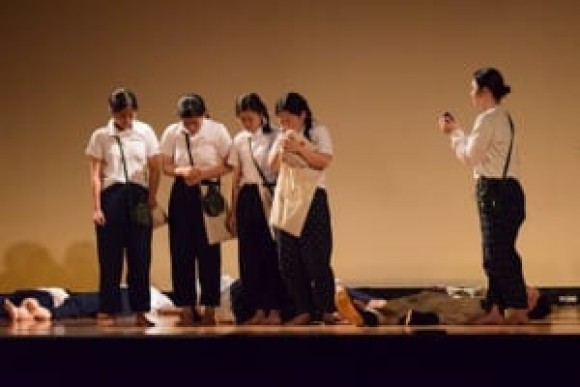 創作劇「時をこえ」の様子