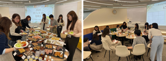 オフィス忘年会の様子