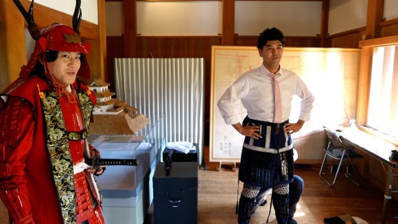 宮城県白石市「白石城」ロケでのメイキングシーン