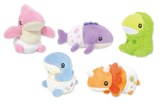 カプセルトイの新製品『うるるん　きょうりゅうほいくえん　ぬいぐるみ　ver.2』