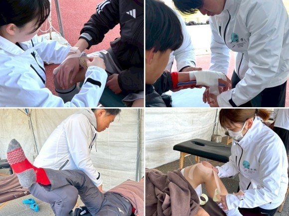 処置を行う様子