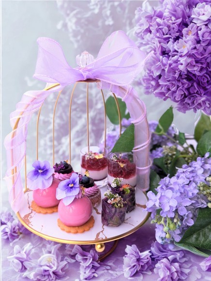 miniパープルガーデンアフタヌーンティー