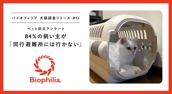 【ペット防災】ペットと入れる近隣の避難所を知っている飼い主13.7％。84%が「連れて行っても一緒に過ごせない“同行避難”所には行かない」