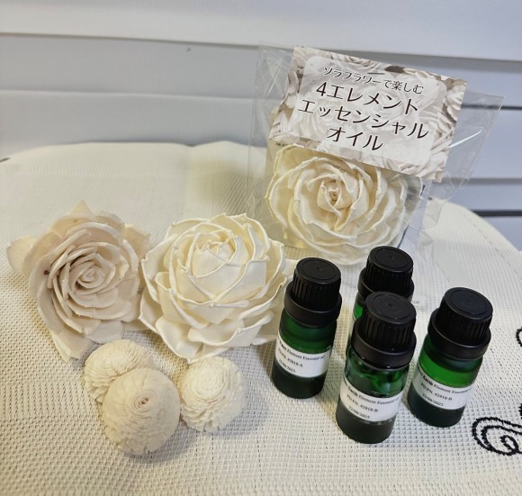ソラフラワーで楽しむ4エレメントエッセンシャルオイル