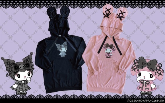 耳付きフードワンピース