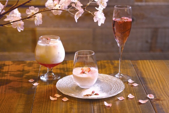 桜香るドリンク・スイーツ