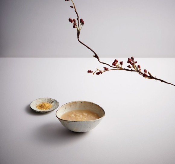 白いぜんざい調理イメージ