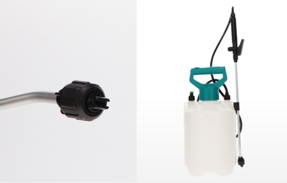 除草剤専用ノズルでムラなく散布、電動式だから作業ラクラク！ 「充電式噴霧器　除草剤専用」が新登場