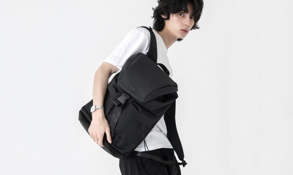KLON MATTE COATED RUCK SACK-VAN BLACK