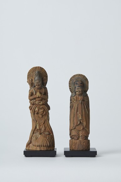 静岡県浜松市 大本山方広寺所蔵の木喰仏2体を小さな木彫像で再現 ３D