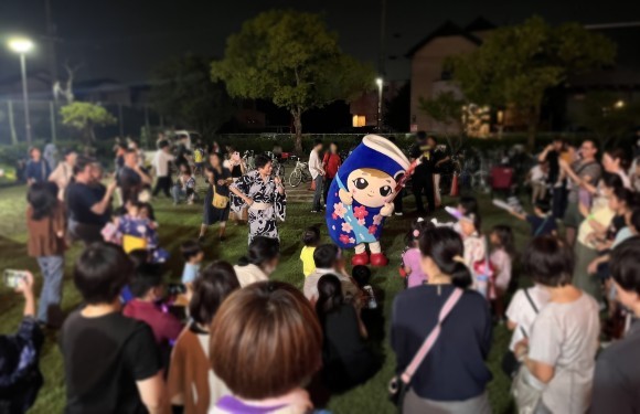 昨年の稲荷町盆踊り大会の様子