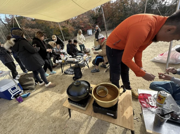 12月に開催したデイキャンプの様子