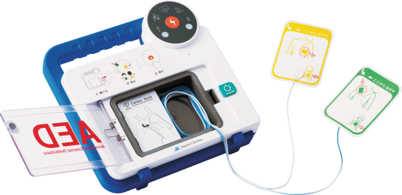 AED：RQ-6000（医療機器承認番号：22600BZX00521000）