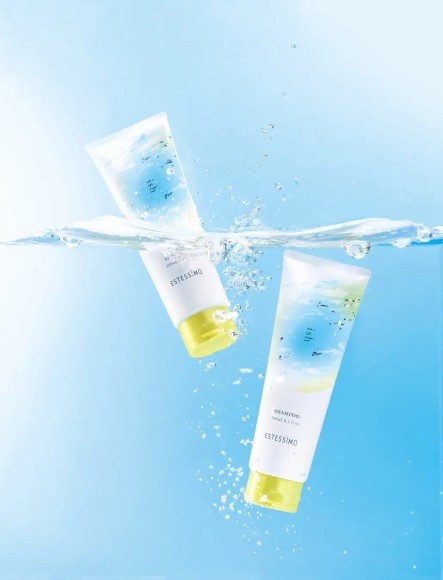 ハチミツ配合のスーッとするエステシモのイッシュシャンプー使用