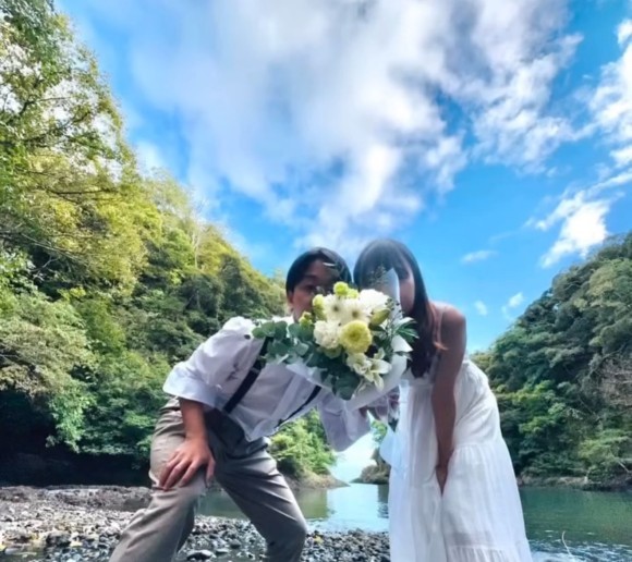 佐渡の自然とブーケ