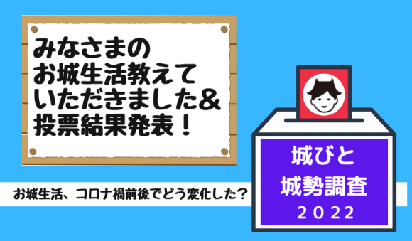 城びと城勢調査2022　結果発表