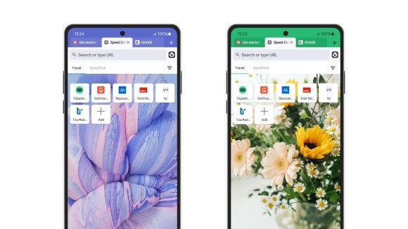 Android 版 Vivaldi 6.6：カスタムの壁紙で Vivaldi をおめかし