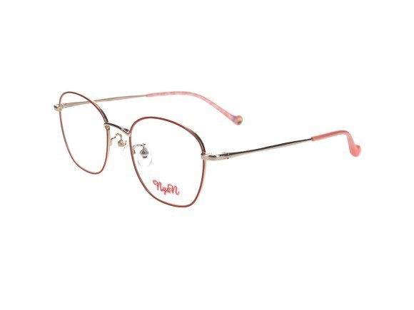 ビッグサイズのメタルフレーム、スクエア型の品番「Mei（メイ）」