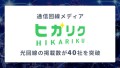 通信回線メディア「ヒカリク」で光回線の掲載数が40社を突破