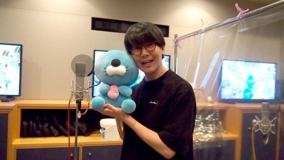 花江夏樹さんアフレコ写真